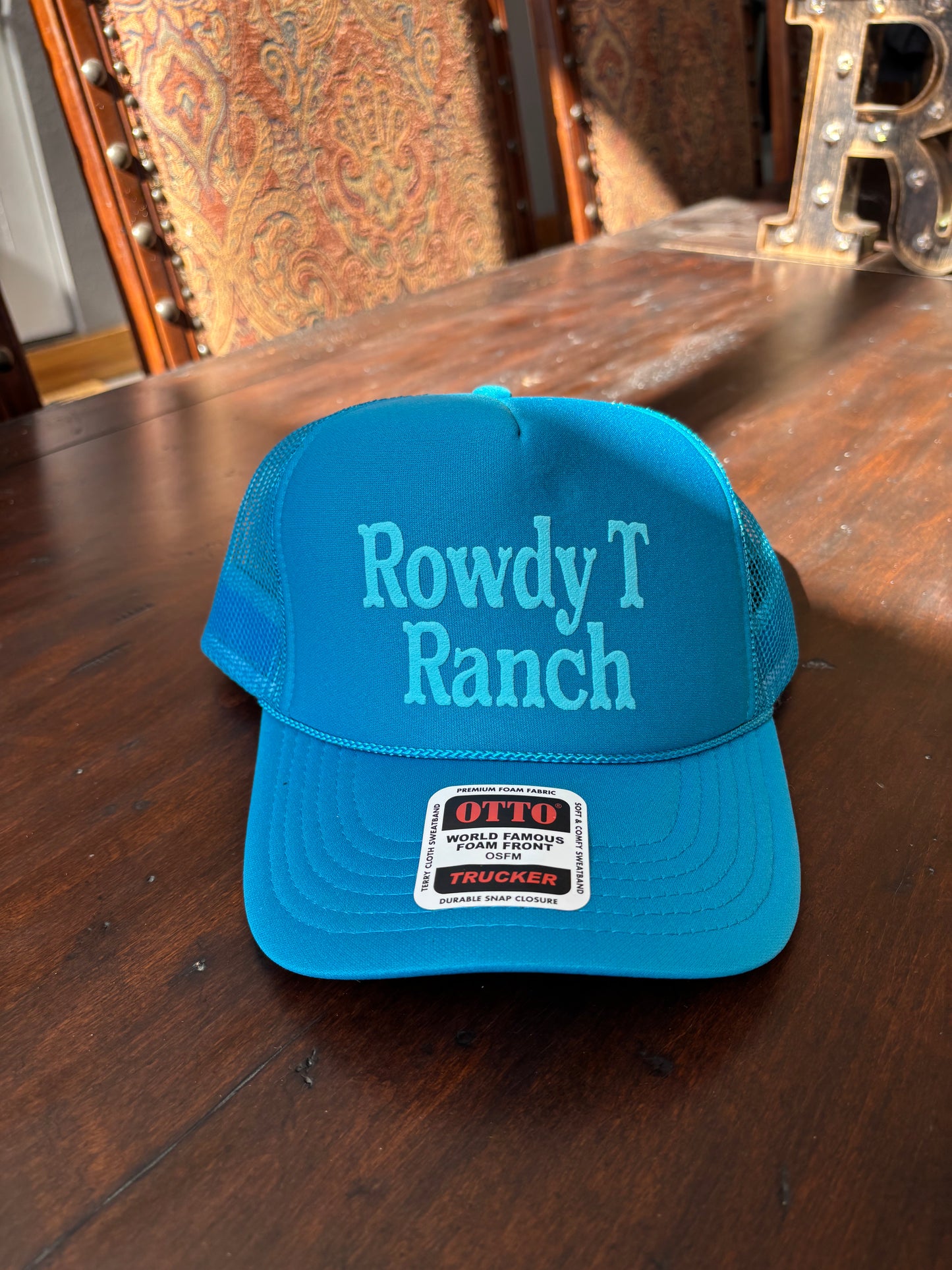 Rowdy T Trucker Hat - Blue