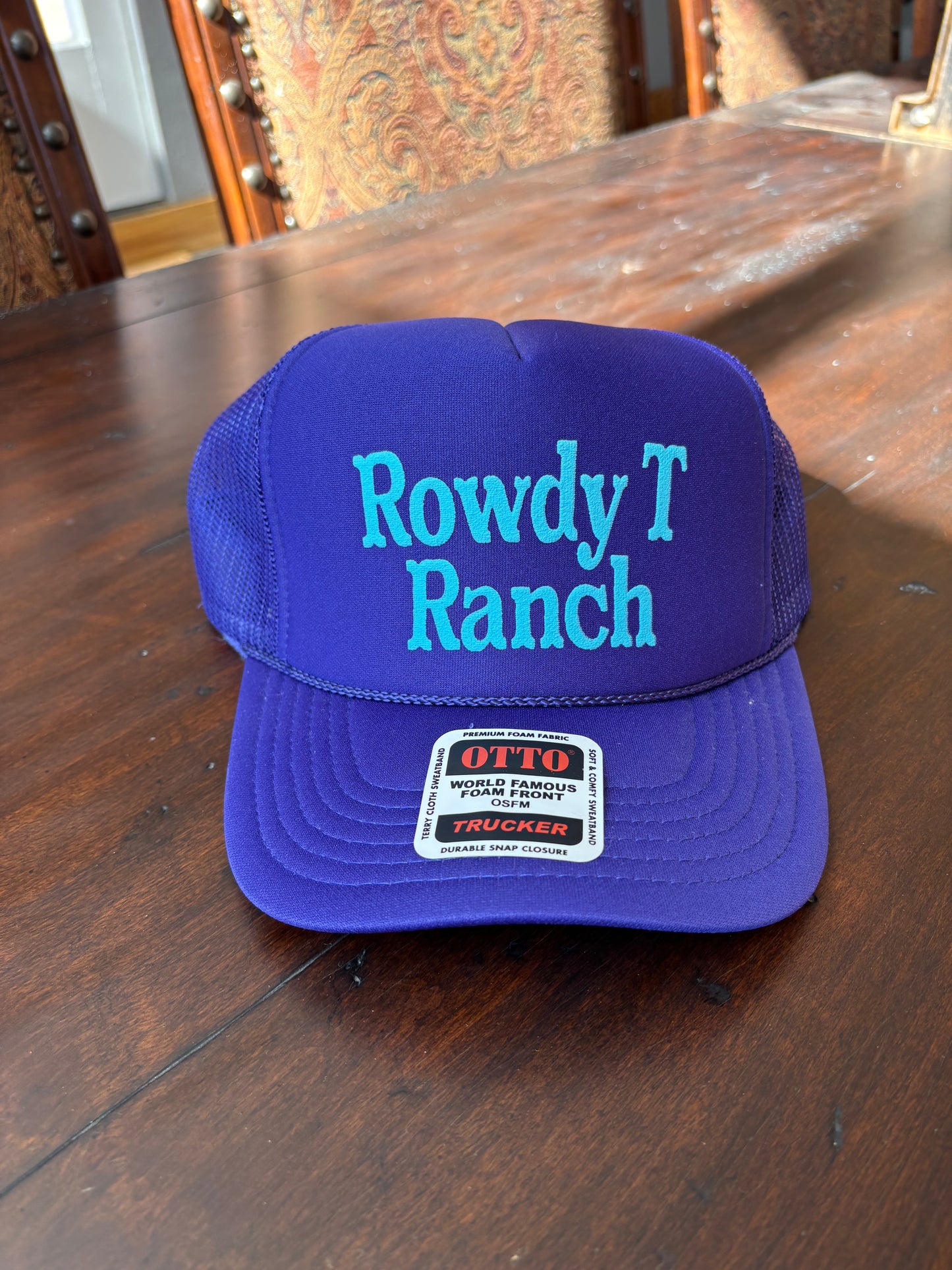 Rowdy T Trucker Hat - Purple&Blue